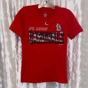 Majestic Red St. Louis Cardinals Shirt Youth Size Medium 🔥 YB7